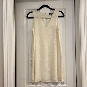 White Cream Lace Dress